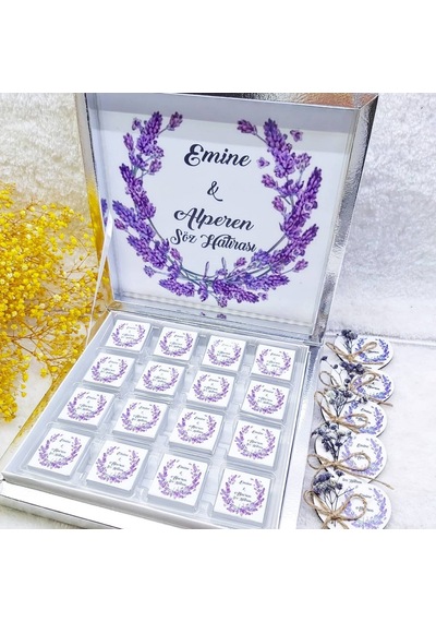 Hayaller Dükkanı Söz Nişan Çikolatası Ed103 Karton Kutu 48'li