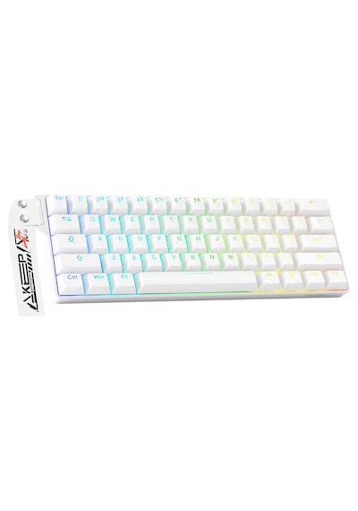 Dareu Ek60 He White %60 Yulong Manyetik Switch 8k Hz Hall Effect Hotswap Rgb İngilizce Gaming Klavye