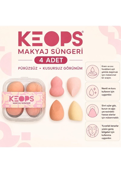 Lexroo Makyaj Sünger Seti 4 Lü 39975267