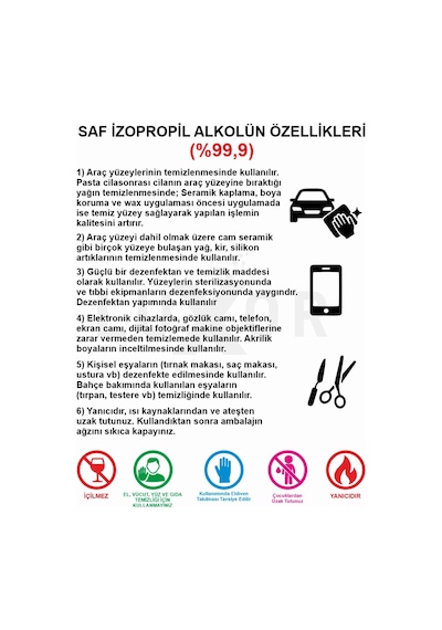 Luxor Kimya Saf İpa %99.9 İzopropil Alkol 400 ML