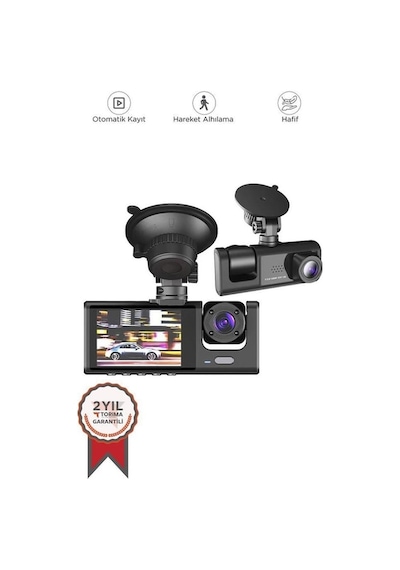 Torima Ta-01 Siyah 1080p Araç İçi 3 Kameralı Lcd Ekranlı Gece