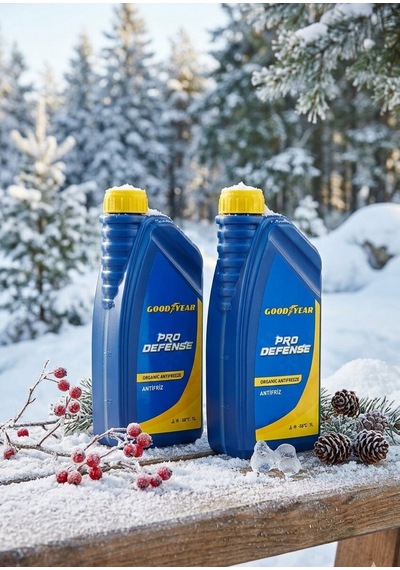 Goodyear -56 C Kırmızı Organik 2'li Set Antifriz 1 Lt 2 X 1 Litre