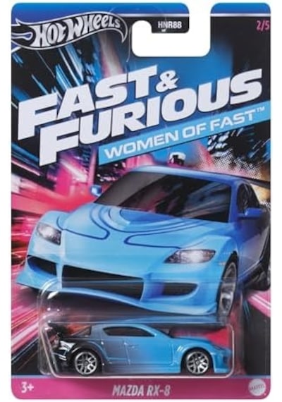 Rx-8 Araba - And Frious Kadınlar - Model Döküm Ölçeği 1:64 - Uzunluk 7 Cm, Hrw37, Siyah Gök Mavisi