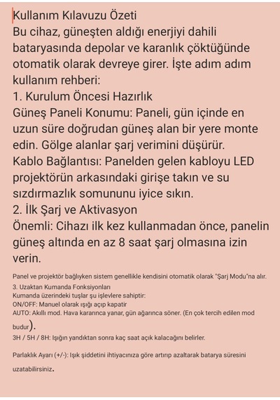 Benbo 60w Solar Light Kumandalı Şarj Panel İp66 Su Gecirmezlik .wireless Control 1
