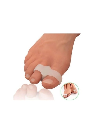 Ayak Başparmak Ayırıcı Makaralı 2 Parmağa Geçen Yüzük Bunyon Silikon