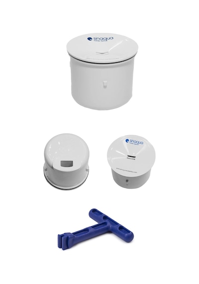 Magma 3.0 Pisuvar Kartuşu - Falcon, VitrA Ve Sinaqua Waterless Uyumlu - Su Tasarruflu Koku Önleyici Beyaz