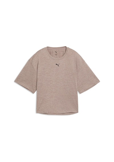 Puma Cloudspun Relaxed Kadın Bej Antrenman T-shirt 52745788 Bej