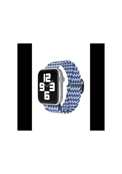 Watch 42mm Star Kordon - Zigzag Beyaz-mavi Bz8683140501969