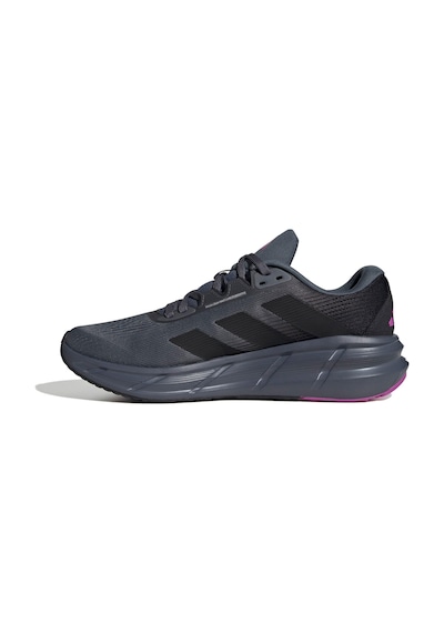Adidas Questar 3 M Gri Erkek Koşu Ayakkabısı Gri-sıyah-mor