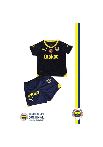 Fenerium Fenerbahçe Lisanslı 23-24 Lacivert Çocuk Forma Set Lacivert