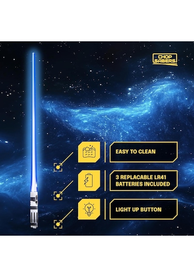 Lexroo 8 Parça Led Işıklı Chopstik Işık Kılıcı Yemek Çubukları Star Wars Tema Çöpstik Çok Renkli