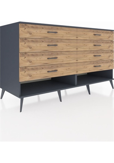 Kronos Konsol 8 Çekmeceli 176x59x99 Antrasit-antrasit/çam Antrasit-antrasit/çam Kronos Konsol 8 Çekmeceli 176x59x99 Antrasit-antrasit/çam Antrasit-antrasit/çam
