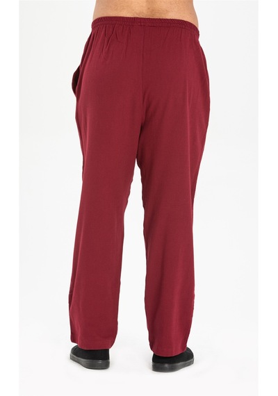 Eliş Şile Bezi Şile Bezi Erkek Şalvar Pantolon Bordo Brd Bordo