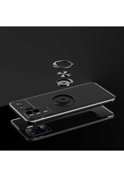 Oppo Reno 5 Lite Kılıf Zore Ravel Silikon Kapak Kırmızı