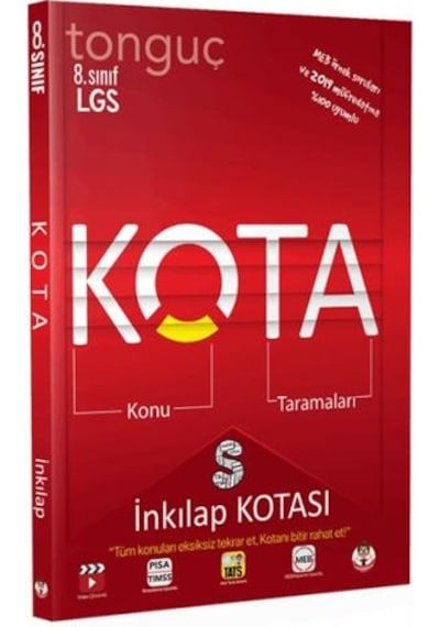 Tonguç 8. Sınıf LGS Kota Konu Taramaları İnkılap Kotası N11.1070