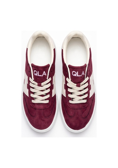 V.S.H Velvet Kadın Yüksek Tabanlı Bordo Sneaker Spor Ayakkabı Terra -2516