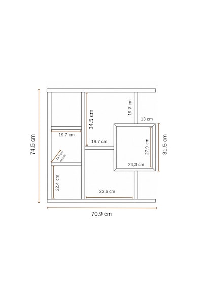 Reyo Enda Home Yegane Duvar Rafı, Duvar Kitaplığı, Dekoratif Kitaplık, Modern Kitaplık Beyaz - Çam Reyo Enda Home Yegane Duvar Rafı, Duvar Kitaplığı, Dekoratif Kitaplık, Modern Kitaplık Beyaz - Çam