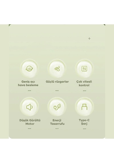 Coofbe Taşınabilir Hız Ayarlı Serenity Sessiz 1200 Mah Şarjlı Masaüstü Vantilatör Ev Ofis Vantilatör