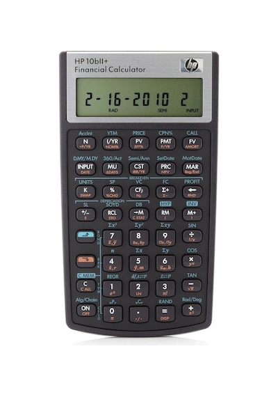HP 10bII+ Finansal Hesap Makinesi Gri-Siyah