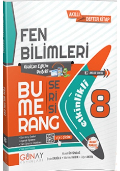 Günay 8. Sınıf Lgs Fen Bilimleri Bumerang Etkinlikli Kitap