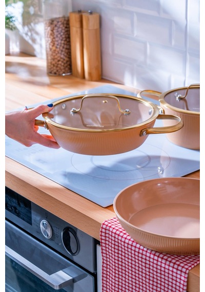 Acar Ultimate Pro 5 Parça Tencere Seti - Rose Gold