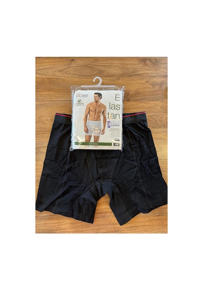 Jiber Erkek Toplanmaz Yukarı Kaymaz Pamuklu Likralı Uzun Boxer 3'lü Paket Siyah Jiber Erkek Toplanmaz Yukarı Kaymaz Pamuklu Likralı Uzun Boxer 3'lü Paket Siyah