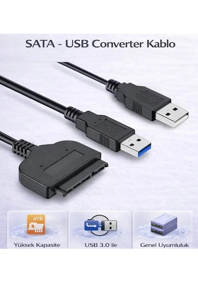 Usb 3.0 To Sata 2.5/3.5 İnc Hdd Ssd Harddisk Okuyucu Dönüştürücü