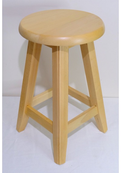 Ahşap Tabure 45 Cm Şık Ve Dayanıklı Natural