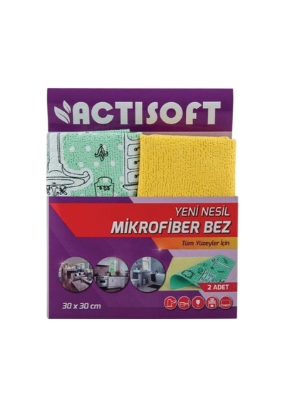 Actifibre Yeni Nesil Mikrofiber Bez 2'li Genel