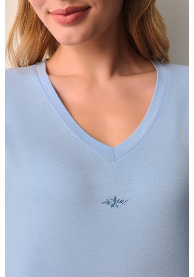 Suwen Maria Kapri Pijama Takımı Sh26610659348 Mavi