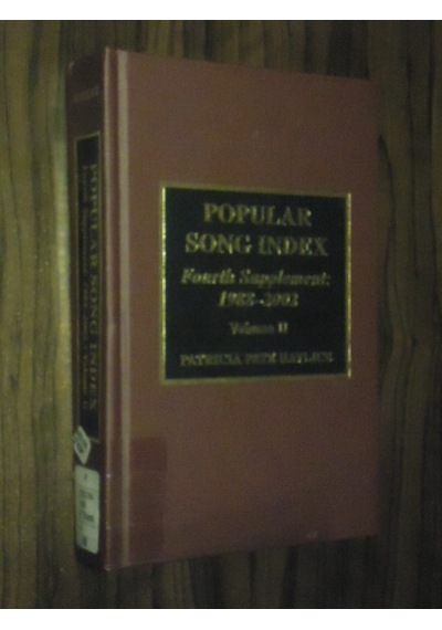 Popular Song Index - Fourth Supplement 1988 - 2002 Vol.2- Cilt