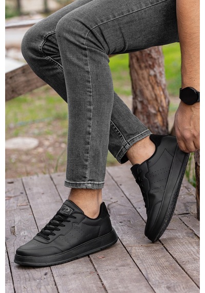 Daxtors D0158 Günlük Ortopedik Unisex Sneaker Spor Ayakkabı Siyah