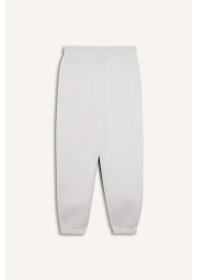 Defacto Basic Düz Cepli Beli Bağcıklı Kalın Jogger Eşofman Altı F9622ax25auer105 Ekru-er105