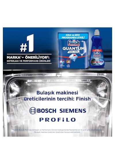Finish Quantum Özel Seri Bulaşık Makinesi Deterjanı Kapsül Tablet 100 Adet