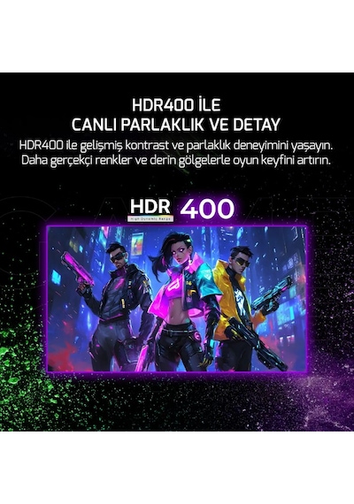 GamePower Sonic T80 27" 0.5 MS 180 Hz QHD 2K Fast IPS LED Monitör
