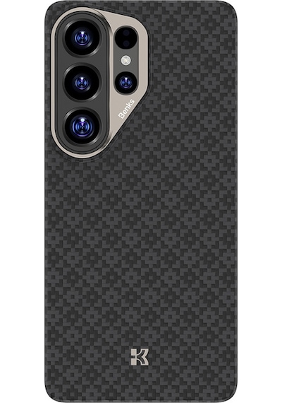 Galaxy Uyumlu S26 Ultra Uyumlu Kılıf M-safe Özellikli Benks Armorair Armorgrid Serisi Kevlar Kapak Siyah Siyah