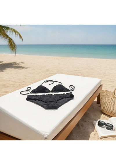 Bonbon Kadın Plaj Giyim Siyah Renk Bikini Takım Bb2638