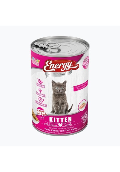 Energy Tavuklu Yavru Yaş Kedi Maması - 400 G