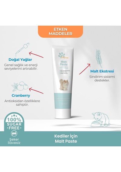 Petgrow hairball Kedi Malt Macun Tüy Yumağı 100 G