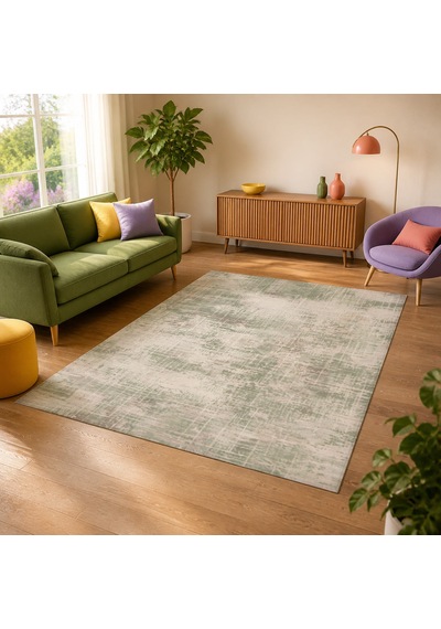 Kartela Halı Alea Halı Jüt Taban Dokuma Halı Adaçayı Yeşili - 100 X 150 Cm