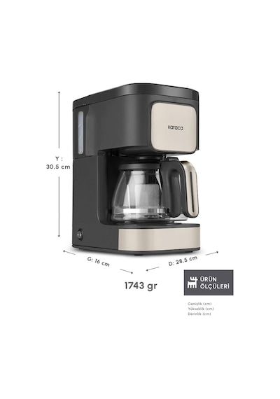 Karaca Just Coffee Aroma 2 In 1 Filtre Kahve ve Çay Demleme Makinesi