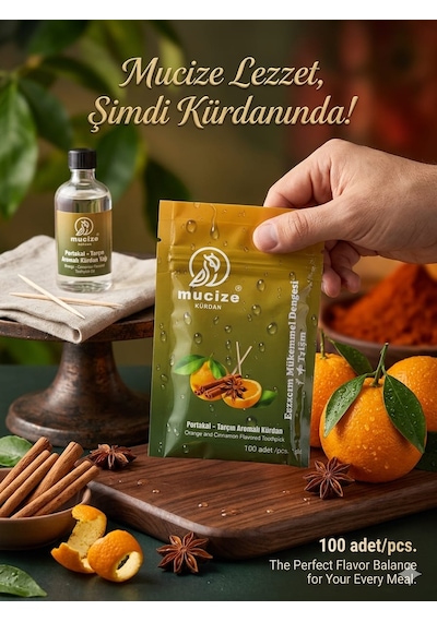 Mucize Aromalı Kürdan 3"lü Doypak Set Kiraz-mentol/portakal-tarçın/şeftali-buzlu Cay