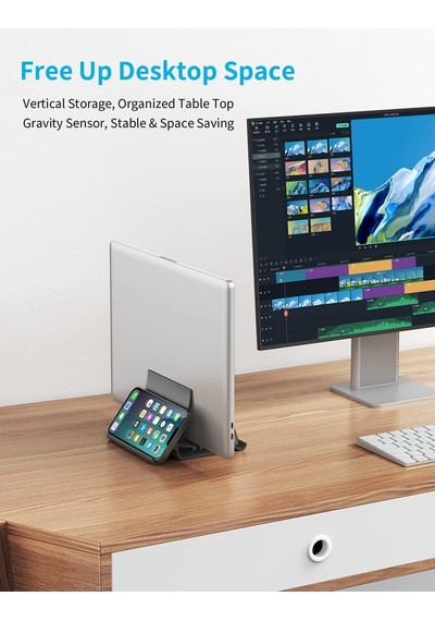 Dikey Dizüstü Bilgisayar Standı Tutucu, Arch Gravity Otomatik Kilitleme Tutucu Depolama Yuvası, Masa Düzenleyici İçin Yer Tasarrufu, Tüm Apple Uyumlu MacBook /ipad/dell/chromebook'a Uyar, Çift Dizüstü Dikey Dizüstü Bilgisayar Standı Tutucu, Arch Gravity Otomatik Kilitleme Tutucu Depolama Yuvası, Masa Düzenleyici İçin Yer Tasarrufu, Tüm Apple Uyumlu MacBook /ipad/dell/chromebook'a Uyar, Çift Dizüstü
