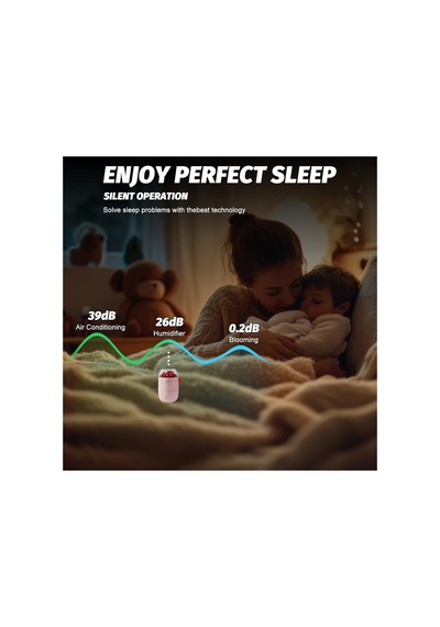 280ml Mini Oda Hava Nemlendirici Volkanik Alev Görsel Led Işıklı Buhar Makinesi