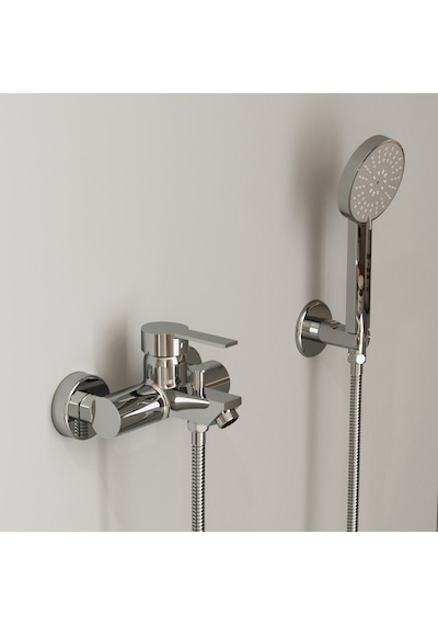 Nuss Safir Banyo Bataryası-parlak Krom-n-9604 Krom