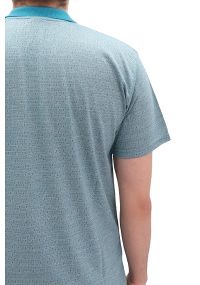 Santa Dmctekstil Erkek Jakarlı Desenli Klasik Kesim Rahat Kalıp Tek Cepli Polo Yaka T-shirt Turkuaz Santa Dmctekstil Erkek Jakarlı Desenli Klasik Kesim Rahat Kalıp Tek Cepli Polo Yaka T-shirt Turkuaz