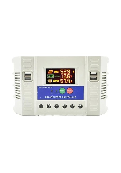 Pm-50a 12v-24v-36v-48v 50 Amper 4 Usb Li Dijital Otomatik Solar Şarj Regülatörü