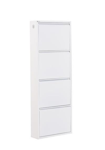 Arpelia Metal Ayakkabılık 4 Lü Beyaz