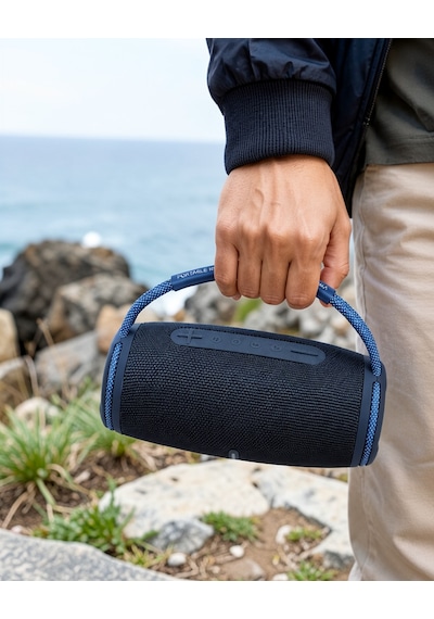 Bluetooth Hoparlör Ipx5 Su Geçirmez Uczzzbombox3promavi-7