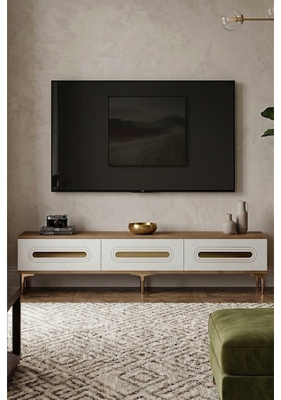 Tsa1806dbg Rany Tv Sehpası Safirmeşe-beyaz-gold 180cm Safirmeşe - Beyaz - Altın Tsa1806dbg Rany Tv Sehpası Safirmeşe-beyaz-gold 180cm Safirmeşe - Beyaz - Altın